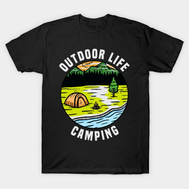 Camping Life T-Shirt by Alvd Design